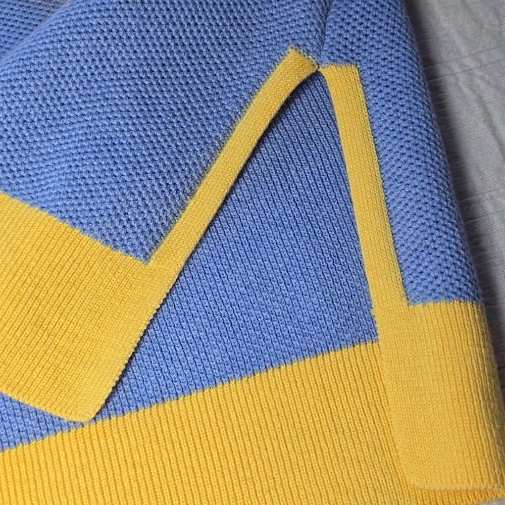 Burgess The" Bea "Seed Stitch Sweater | Blueberry Sunbeam - Size M - Picture 8 of 14